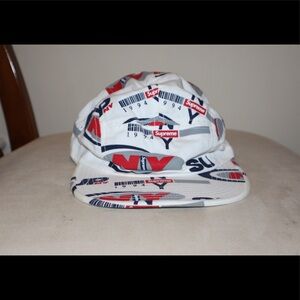 Supreme NYC Camp Cap Hat White Strapback 5-panel 2018